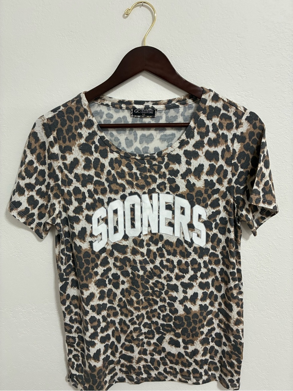 GC Paloma Leopard 'Sooners' Short Sleeve Tee - Brown/Black/White